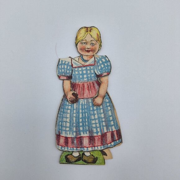 Vintage Mayer Paper Doll Girl Honorbilt Advertising 3 Inch Collectible Retro Fun - Picture 1 of 4